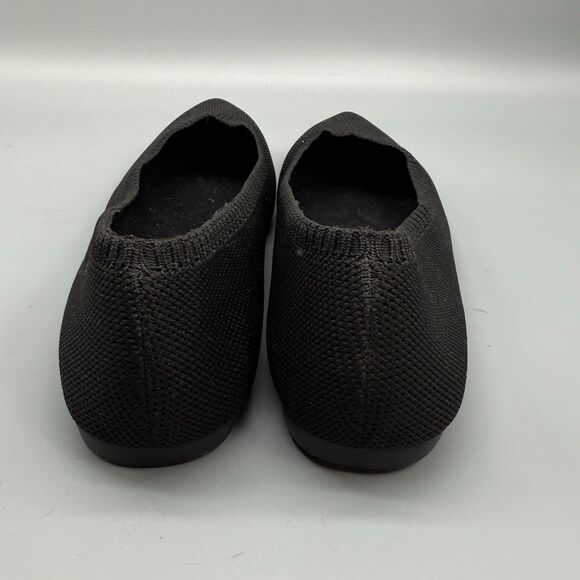 Vivaia Aria 5° Pointed-Toe Ballet Flat Women's 10 Black Knit Slip-On Comfort - Picture 6 of 11